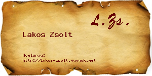 Lakos Zsolt névjegykártya