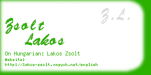 zsolt lakos business card